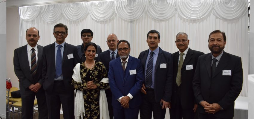 Guests and office bearers at the launch ceremony of the PAK-AUS Engineers Association