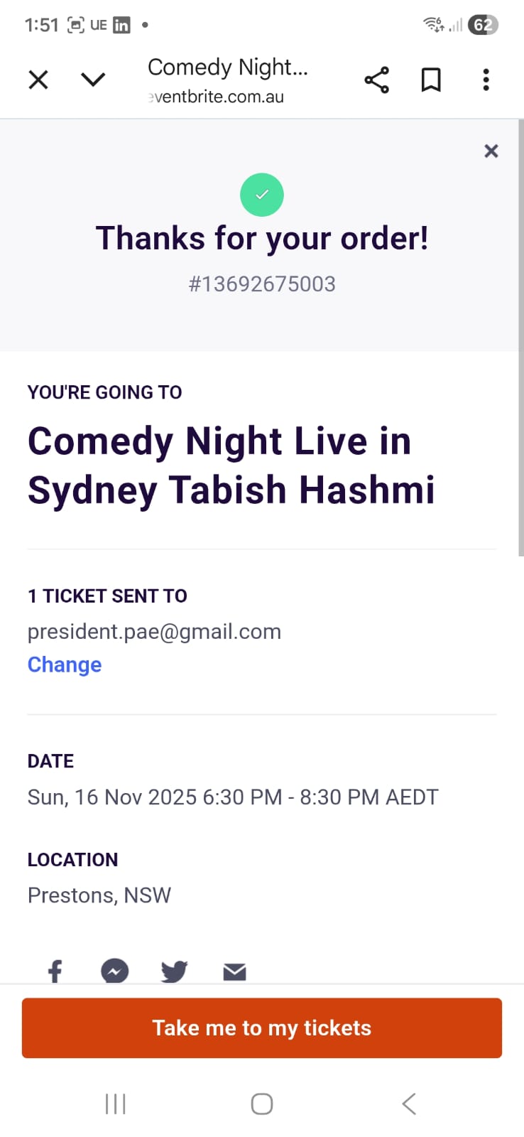 On stage at the Tabish Hashmi show in Sydney, where the Association's Engineering Industry Award was presented