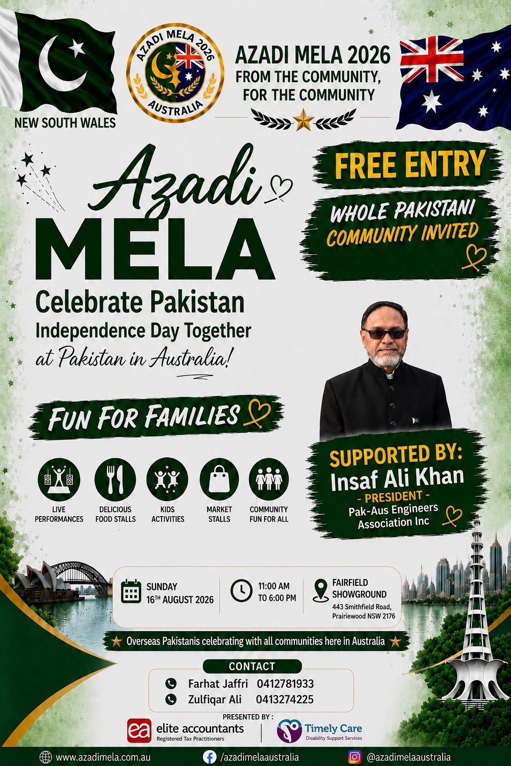 PAE supports Azadi Mela 2026 at Fairfield Showground