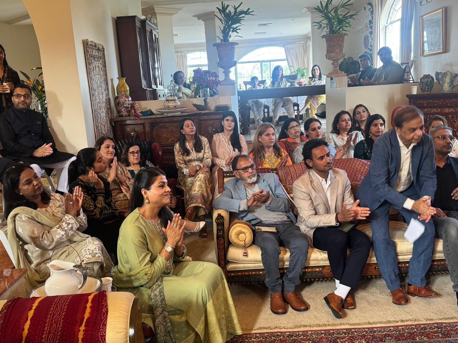 Guests at the Eid Milan and Indus Hospital fundraising lunch hosted by Dr Sayeed Khan and Ghazala Khan