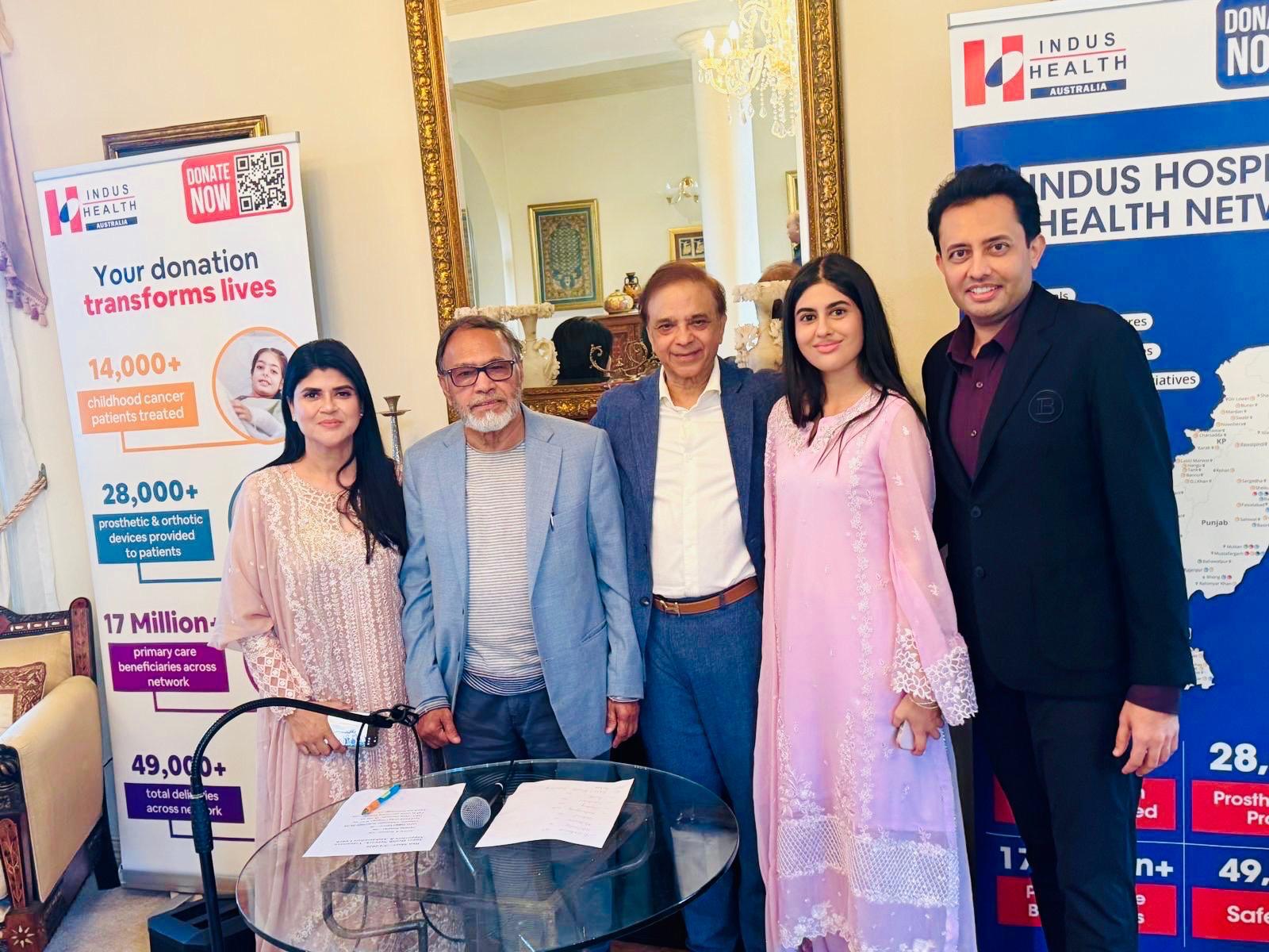 Guests at the Eid Milan and Indus Hospital fundraising lunch hosted by Dr Sayeed Khan and Ghazala Khan
