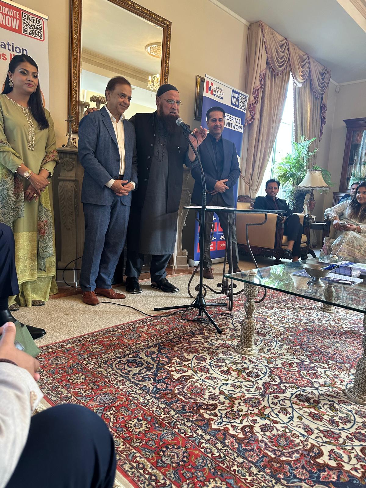 Guests at the Eid Milan and Indus Hospital fundraising lunch hosted by Dr Sayeed Khan and Ghazala Khan