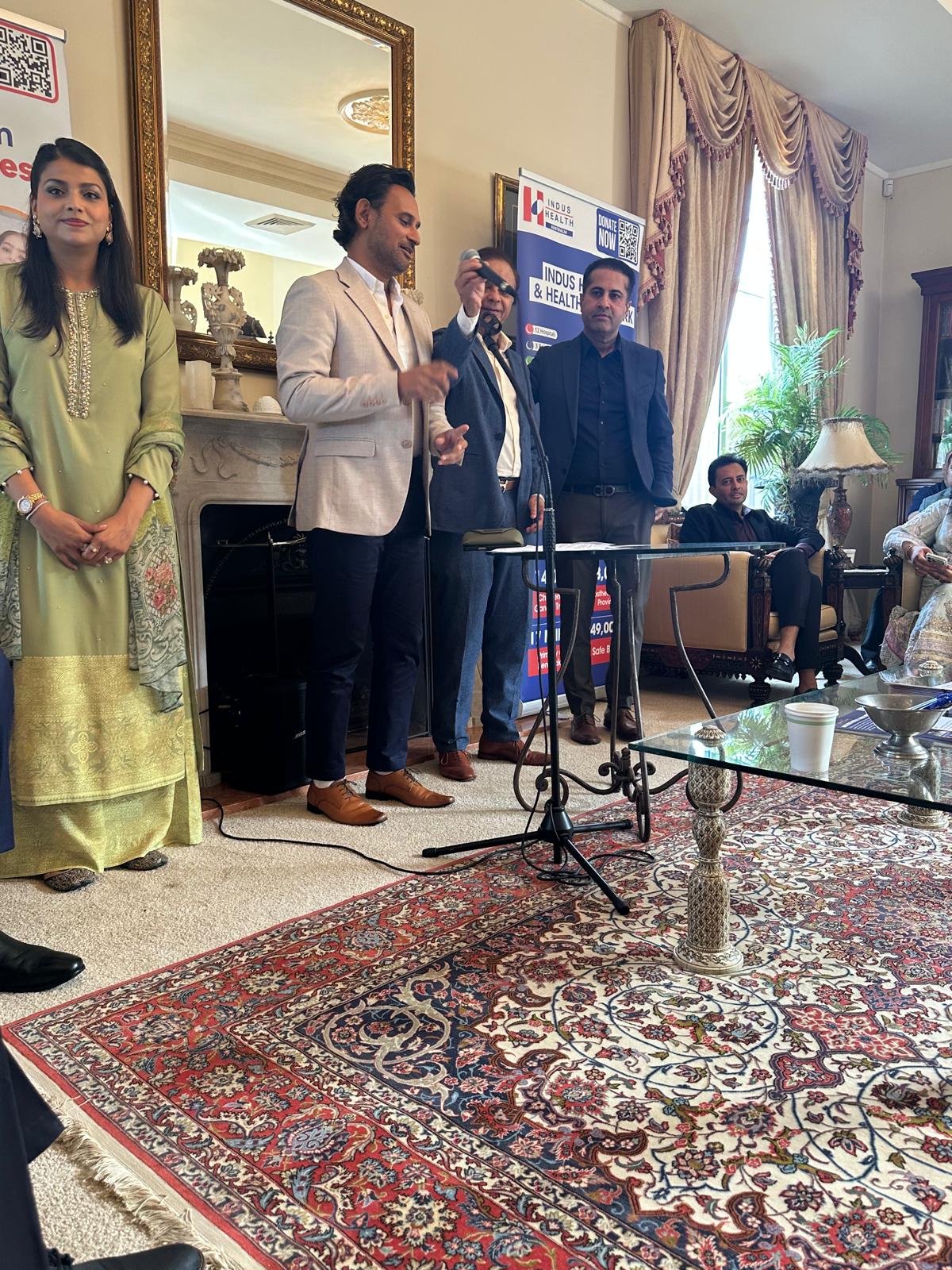 Guests at the Eid Milan and Indus Hospital fundraising lunch hosted by Dr Sayeed Khan and Ghazala Khan