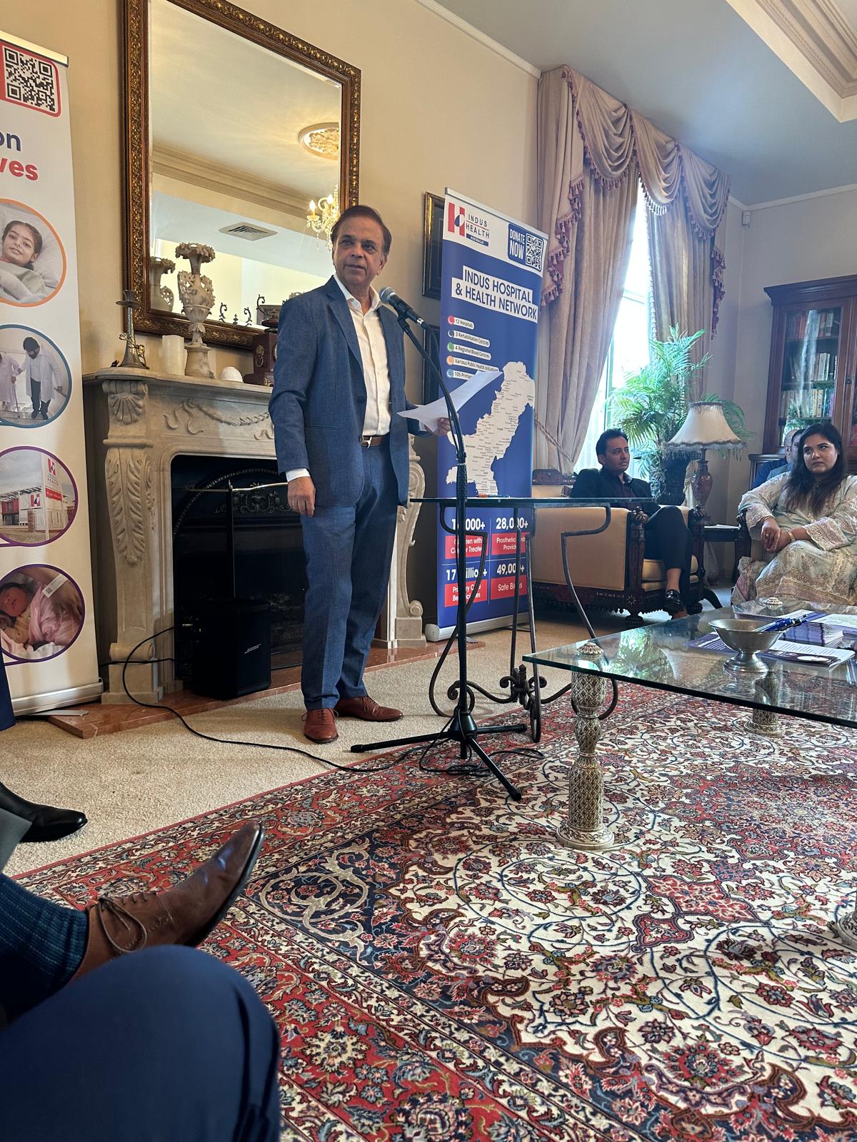 Guests at the Eid Milan and Indus Hospital fundraising lunch hosted by Dr Sayeed Khan and Ghazala Khan