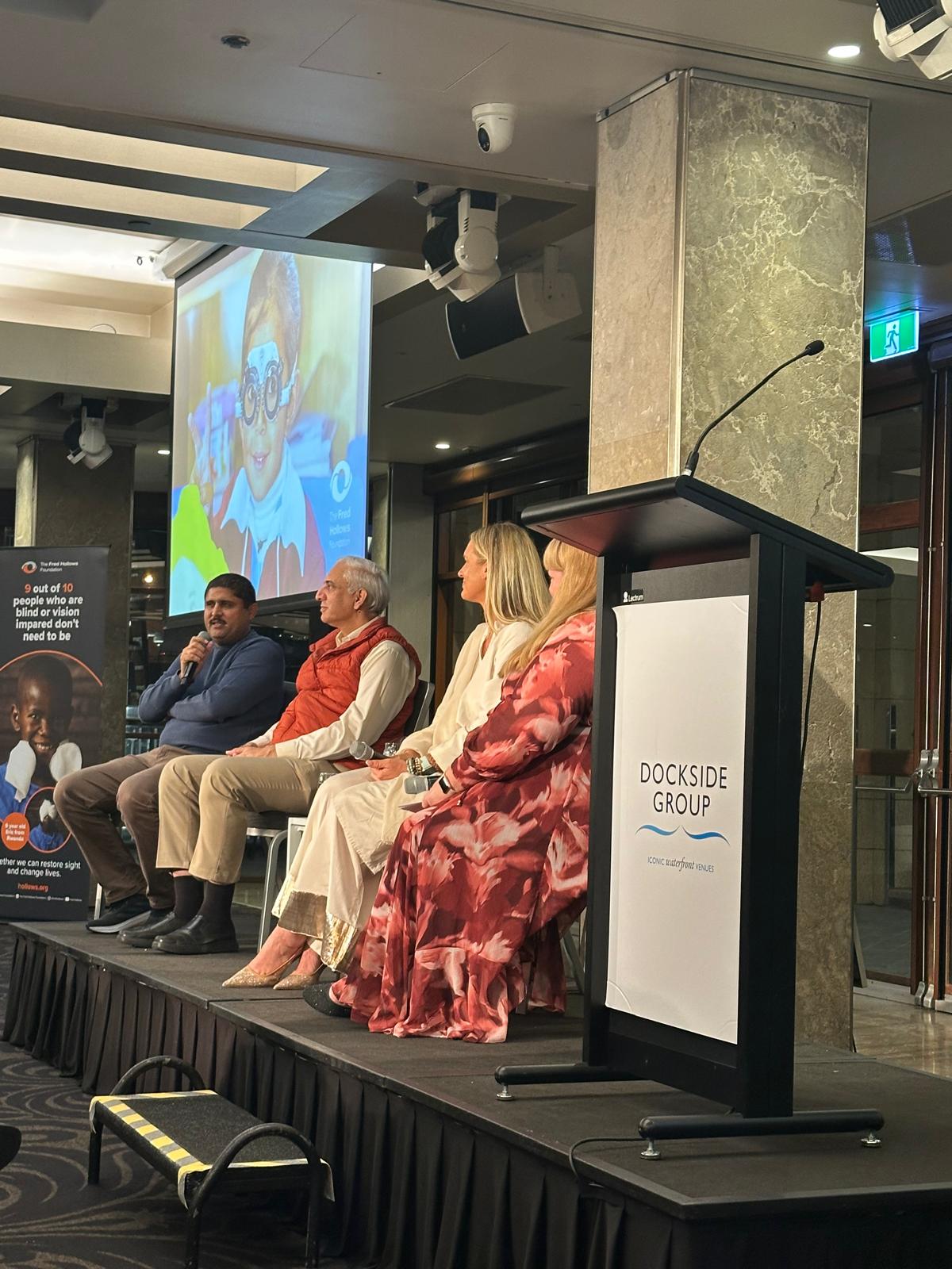 At the fundraising program for The Fred Hollows Foundation organised by the Pakistan Australia Association