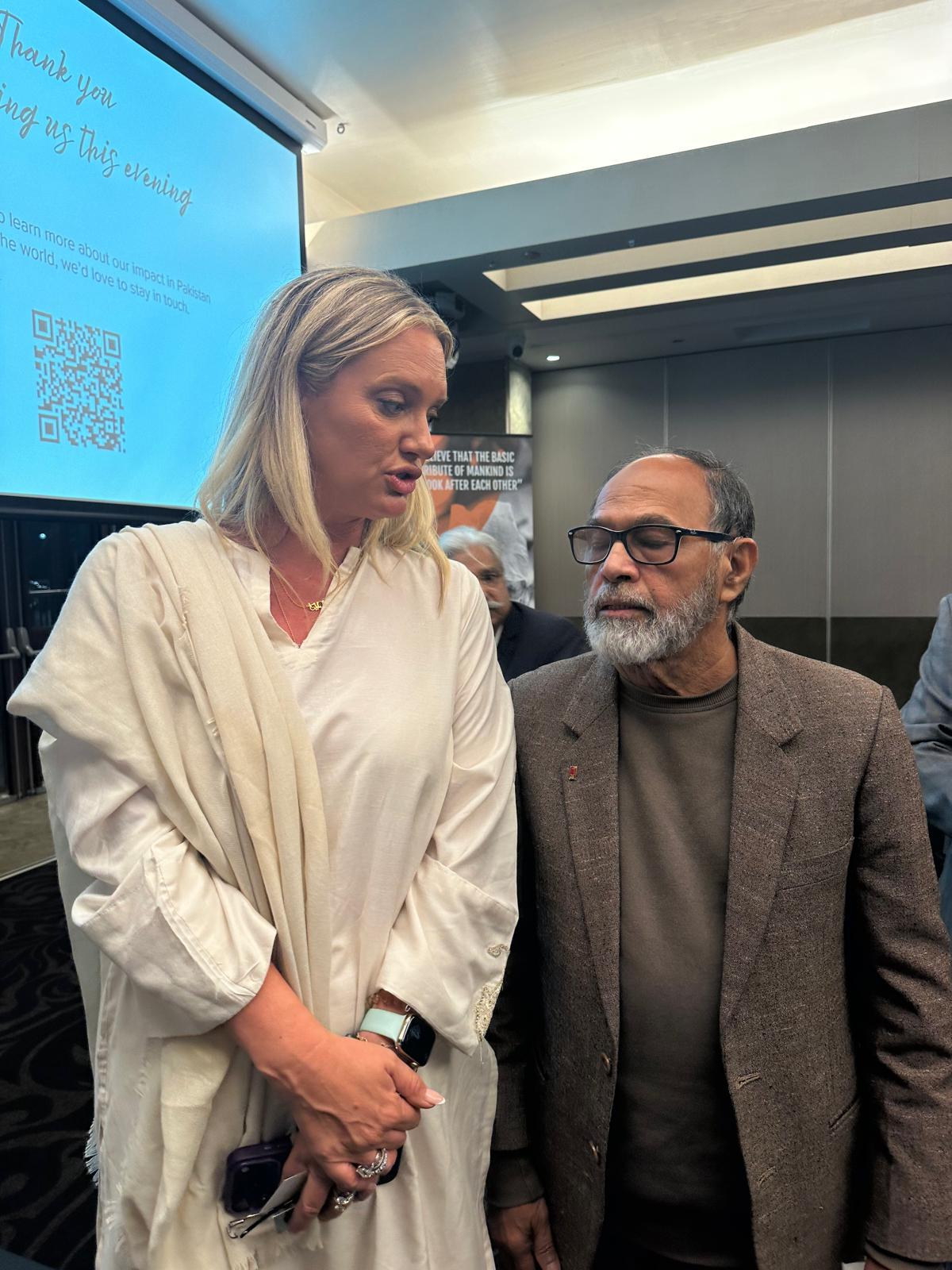 At the fundraising program for The Fred Hollows Foundation organised by the Pakistan Australia Association
