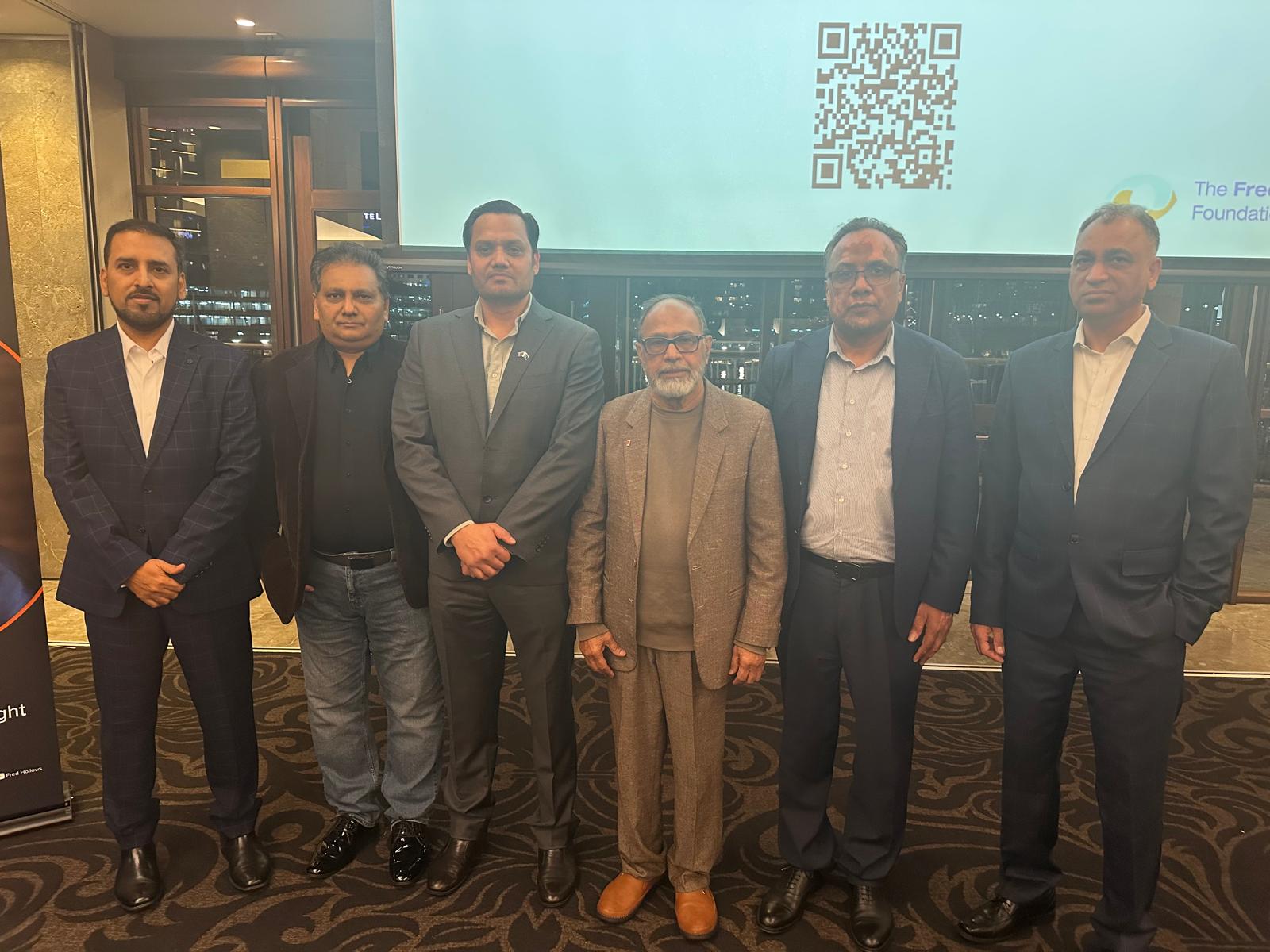 At the fundraising program for The Fred Hollows Foundation organised by the Pakistan Australia Association