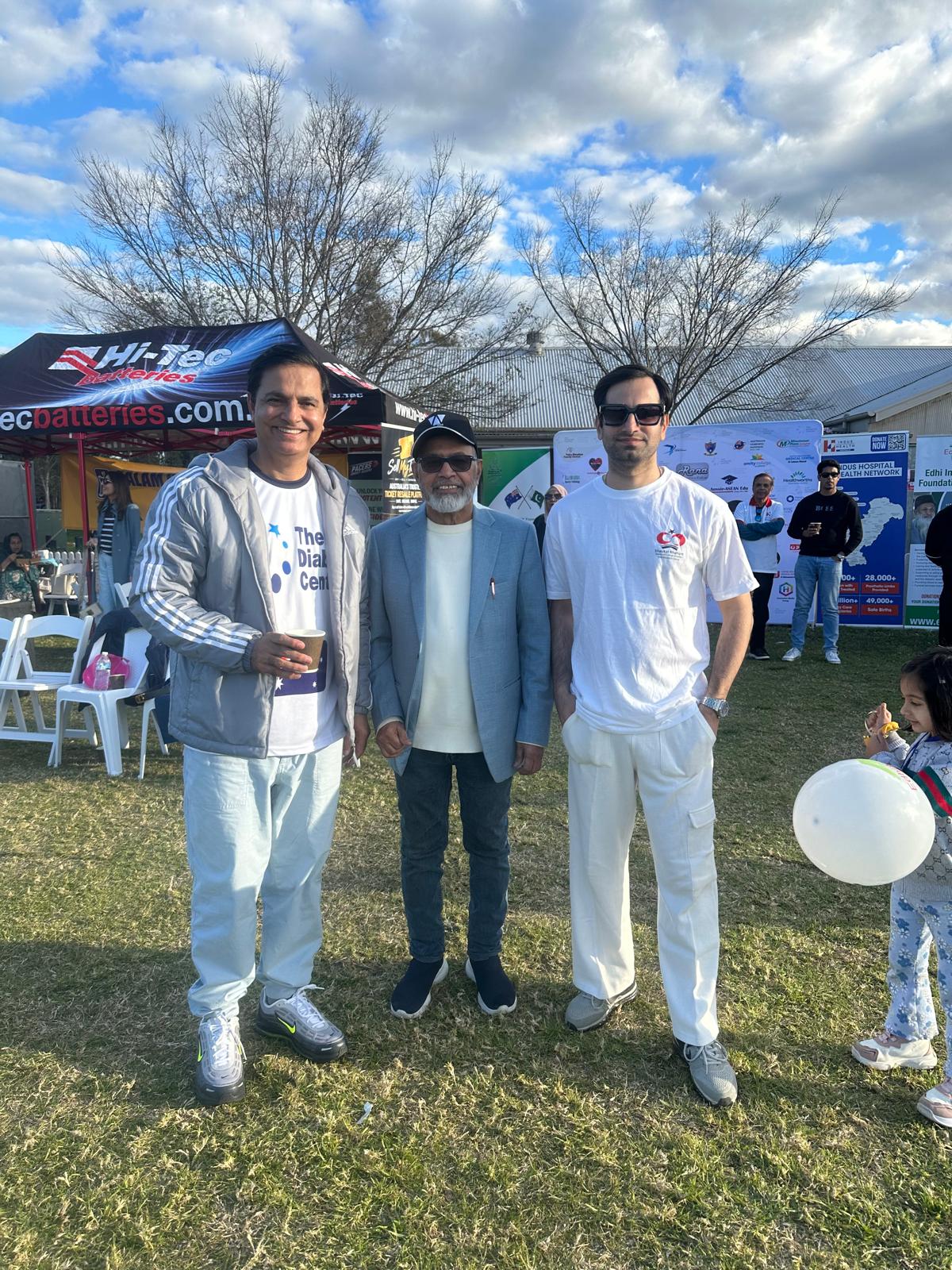 At the Cricket for a Purpose event organised by TDC with Shaukat Khanum, the Edhi Foundation and Indus Hospital